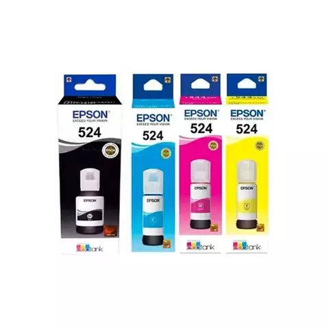 COMBO TINTAS T524 PARA EPSON L15150 L15160 L6490 NEGRO CYAN AMARILLO MAGENTA - comprar online