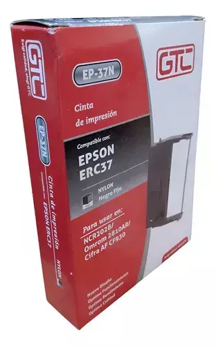 CINTA EVERTEC COMPATIBLE CON EPSON ERC37 BLACK - comprar online