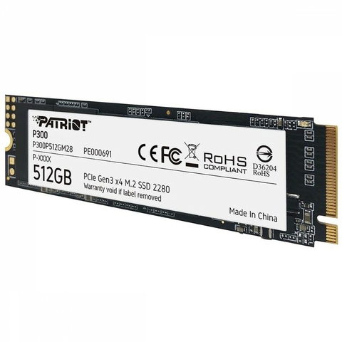 DISCO SSD PATRIOT P300 512 GB M.2 2280 PCIE GEN3 X4 PE000691