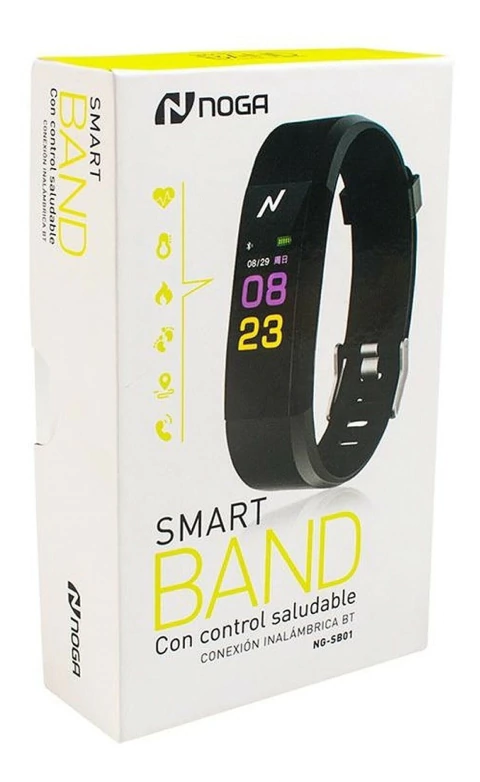 PULSERA NOGANET BT FITNESS NEGRA NG-SB01