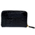 CARTEIRA COURO ZÍPER PEQUENA- PRETO CROCO - comprar online