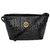 BOLSA PEQUENA EM COURO ESTELA- PRETO CROCO