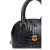 BOLSA LUISA TIRACOLO EM COURO - PRETA CROCO - comprar online