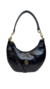BOLSA DE OMBRO MÉDIA CLEO EM COURO - PRETO PERSONALIZADO SUELDOS - loja online