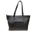 BOLSA SHOPPING GRANDE LORE EM COURO - PRETA CROCO - SUELDOS