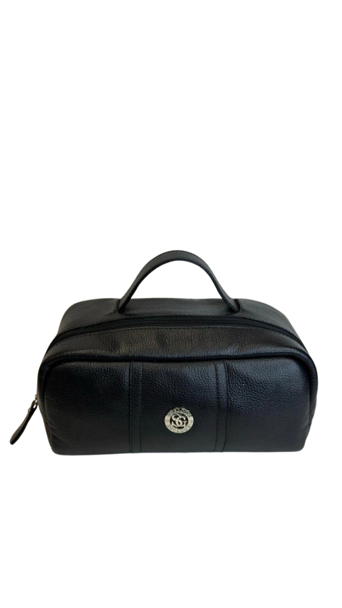 NECESSAIRE COURO PRETO
