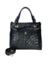 BOLSA ISLA GRANDE EM COURO - PRETO TRESSE