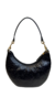 BOLSA DE OMBRO MÉDIA CLEO EM COURO - PRETO PERSONALIZADO SUELDOS