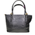 BOLSA MÉDIA EM COURO JADE - PRETA CROCO - comprar online