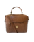 BOLSA QUADRADA NESSA EM COURO - CARAMELO