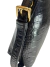 BOLSA NINA EM COURO M - PRETA CROCO - SUELDOS