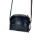 Image of BOLSA NINA EM COURO M - PRETA CROCO