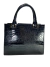 MEDIUM LEATHER TOTE BAG - BLACK PATTERN - buy online