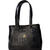 BOLSA MÉDIA EM COURO SARA - PRETO CROCO