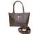 BOLSA MÉDIA EM COURO JADE-CAFÉ CROCO - comprar online