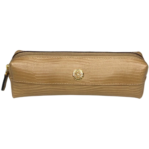 ESTOJO EM COURO - CARAMELO