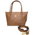 BOLSA MÉDIA EM COURO JADE- MARROM FAVO