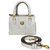 BOLSA PEQUENA EM COURO IVY - BRANCO