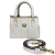 BOLSA PEQUENA EM COURO IVY - BRANCO