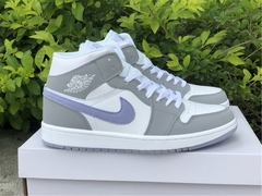 air jordan 1 mid grey blue - Hype Imports BR