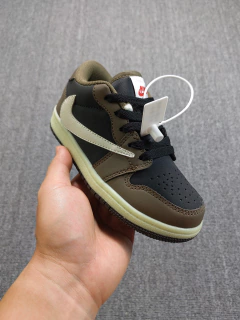 Infantil kids Jordan 1 Retro Low Travis Scott Cactus Jack Brown marrom - Hype Imports BR