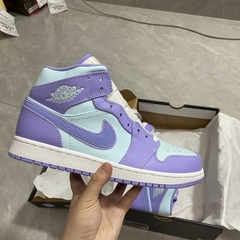 Jordan 1 Mid Purple Aqua na internet
