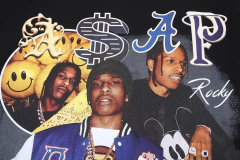 T-shirt Asap Rocky Camiseta Casual de Manga Curta - Hype Imports BR