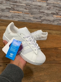 AD SUPERSTAR COURO BRANCO - comprar online