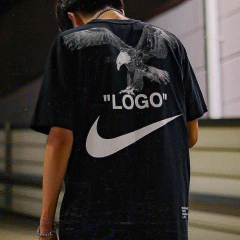 Imagem do Camiseta NikeX Off-White Holanda 'LOGO' PRETA