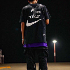 Camiseta NikeX Off-White Holanda 'LOGO' PRETA - loja online
