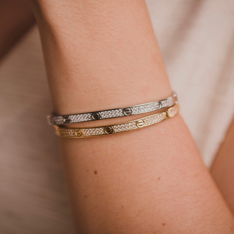 Bracelete Zircônias Ródio - comprar online