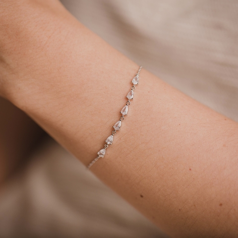 Pulseira Gota Ródio