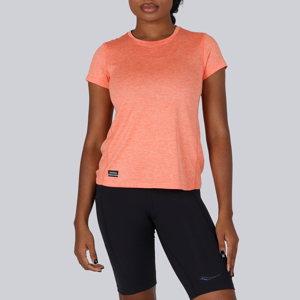 Remera Mujer Manga Corta Stopwatch Coral Melange thumbnail 3