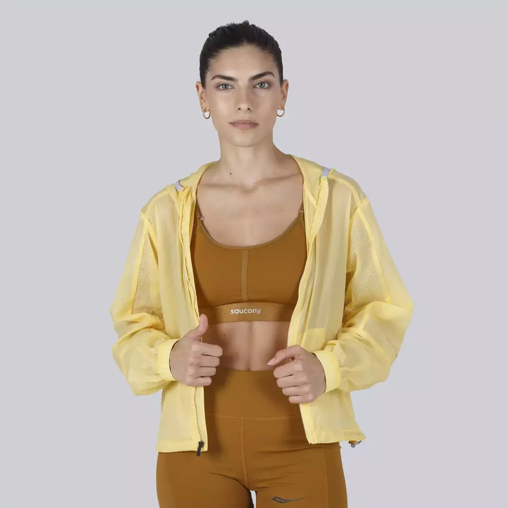 Campera Rompeviento Mujer Elevate Packaway Pale Yellow thumbnail 3