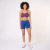 CALZA CORTA MUJER FORTIFY 6" STEEL BLUE - comprar online