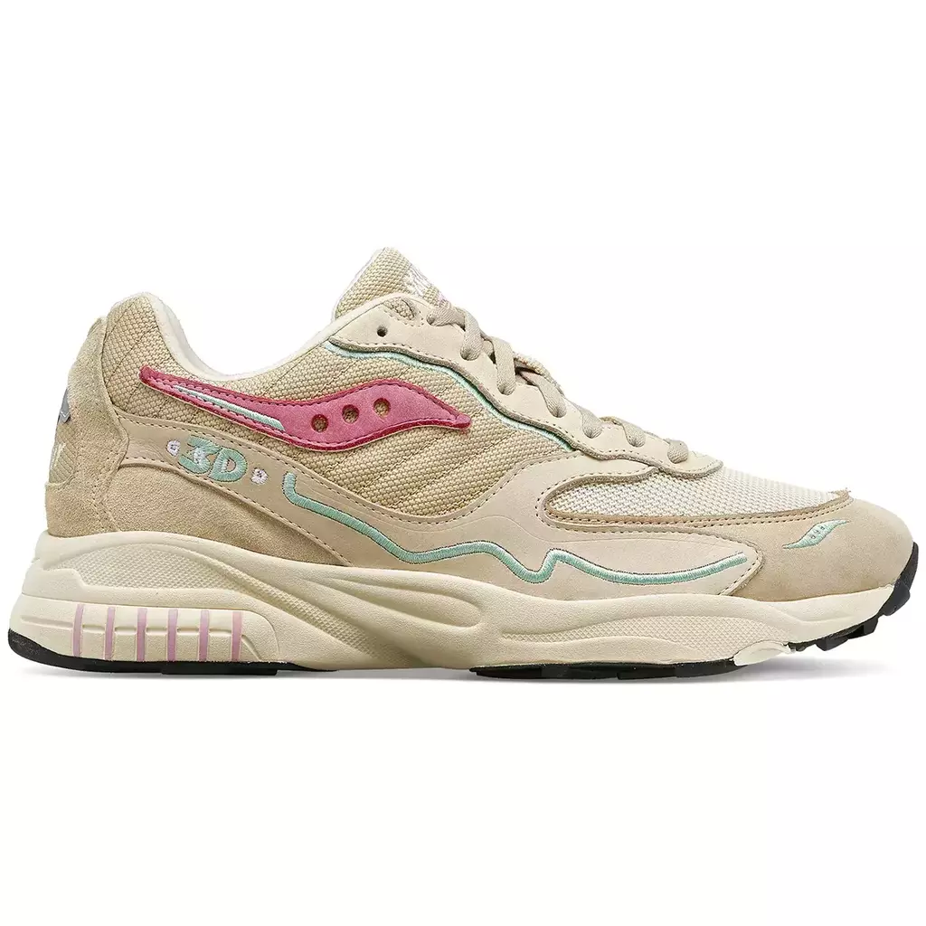 Zapatilla Unisex 3D Grid Hurricane Cream/Pink Originals thumbnail 3