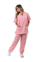 Pijama hospitalar unissex Rosa Candy