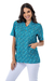 Camisa cirúrgica estampada em gabardine