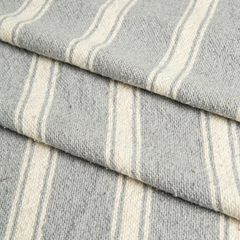Manta Gris Tres Rayas Gruesa y Finas Blancas (Ancho 1,50 mts)