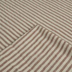 Tusor Liviano Super Ancho con Mil Rayas Marrones (Ancho 2,70 mts)