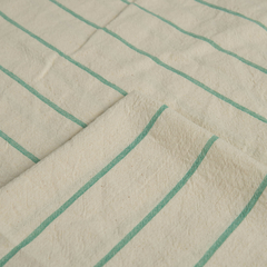 Tusor Liviano Super Ancho Crudo con Raya Verde (Ancho 2,70 mts)