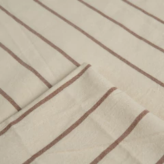 Tusor Liviano Super Ancho Crudo con Raya Marron (Ancho 2,70 mts)