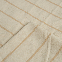 Tusor Liviano Super Ancho Crudo con Raya Beige (Ancho 2,70 mts)