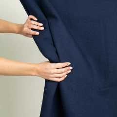 Frisa Premium Invisible Algodón Peinado Azul Marino - comprar online