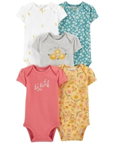 Kit Body Manga Curta Carter's "Be Kind”