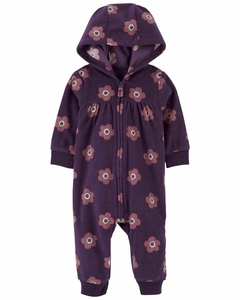 Macacão em Fleece Carter's "Flor"
