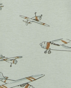Kit Body Manga Curta Carter's "Avião" na internet
