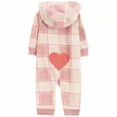 Kit Macacão Fleece Carter's "Rosa e Xadrez" na internet