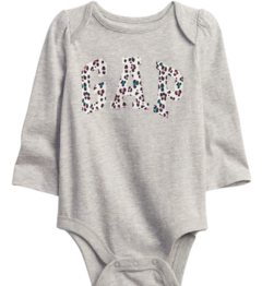 Body Manga Longa Gap "Animal Print"