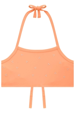Biquíni em Malha com Proteção UV 50+ Laranja Neon Kukiê 74403 - comprar online